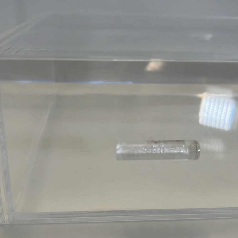 Makeup organizer single Lucite drawer 12 1/2” L 8 1/2” W, 3 1/2”